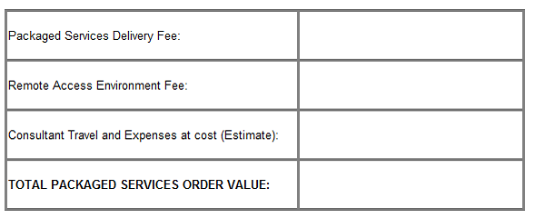 Packaged Services Fees