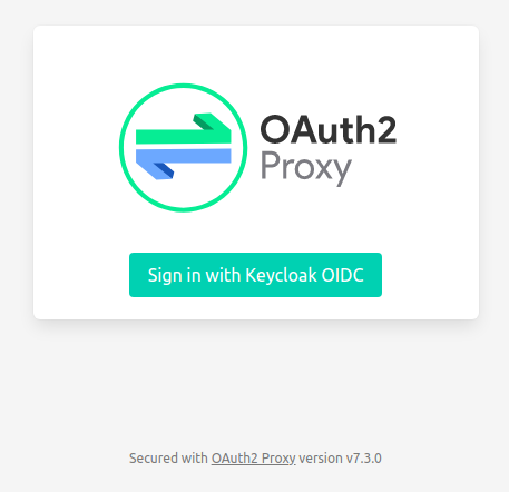 OAuth2 Proxyのログイン画面